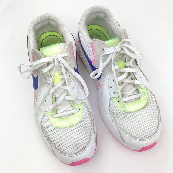 Nike Air Max Excee White Indigo Burst Pink Blast Running Athletic Sneakers - Picture 4 of 15